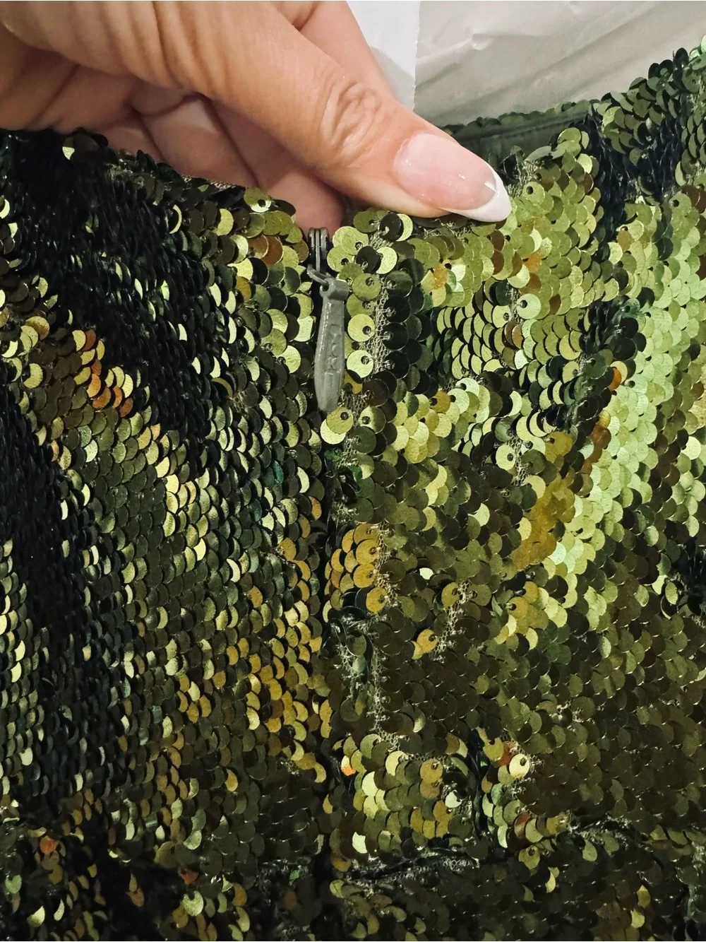 Helsi Green Sequin formal maxi dress- Elegant.
